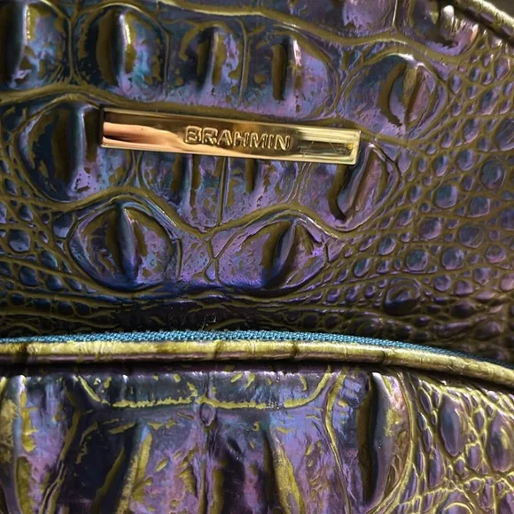 Brahmin Melbourne three Croc-Embossed Backpacks to choose from all Gold hardware - Picture 5 of 11